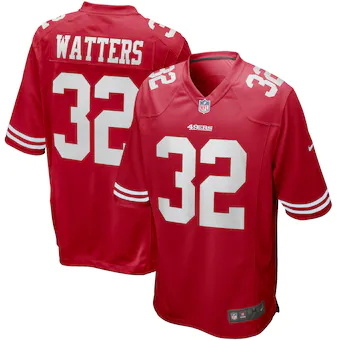 mens nike ricky watters scarlet san francisco 49ers game re